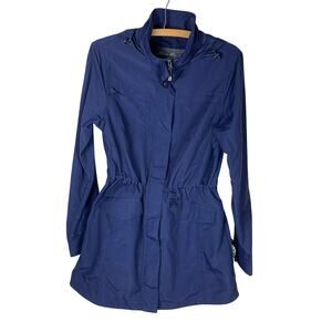 Eddie Bauer Navy Parka Jacket Lightweight Outdoor Hiking M